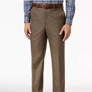 NWT Men’s Michael Kors Matisse Medium Brown Dress Pants Flat front, 36W x 32L